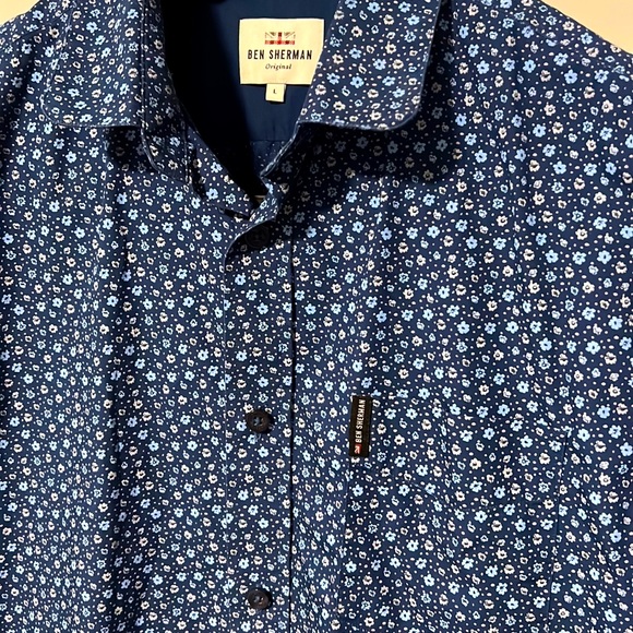 Ben Sherman Button Up Shirt Mens Large Like New! - Picture 3 of 9
